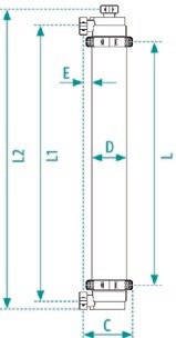 DuPont IntegraTec MB 55 IN-2111 UF Membrane Dimension